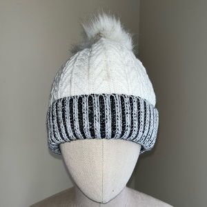 Black and white hat